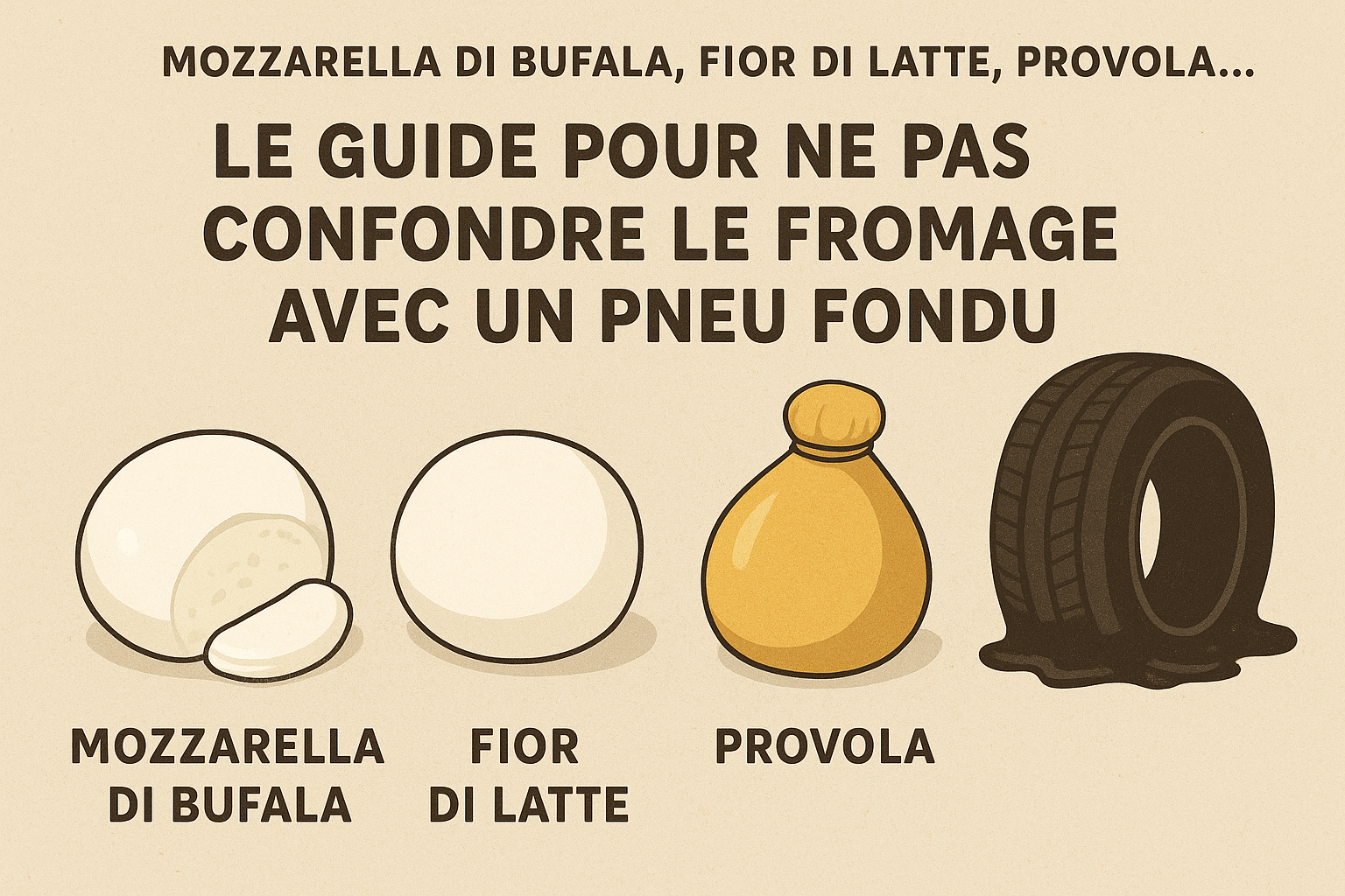 Mozzarella di bufala, fior di latte, provola… le guide pour ne pas confondre le fromage avec un pneu fondu
